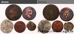 LOTS Lot de cinq monnaies royales n.d. Ateliers divers
