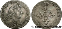 LOUIS XIV &nbsp;THE SUN KING&nbsp; Quatre sols à la croix formée de lis 1675 Paris