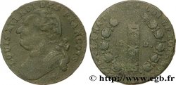 LOUIS XVI 12 deniers dit  au faisceau , type FRANCOIS 1792 Metz