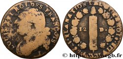 LOUIS XVI (MONARQUE CONSTITUTIONNEL)  12 deniers dit &nbsp;au faisceau&nbsp;, type FRANCOIS 1792 Limoges