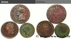 LOUIS XVI Lot de 3 monnaies royales n.d. Ateliers divers