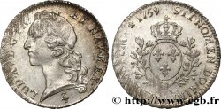 LOUIS XV DIT LE BIEN AIMÉ Écu aux branches d’olivier, tête ceinte d’un bandeau 1759 Paris SUP
