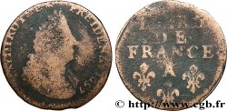 LOUIS XIV &nbsp;THE SUN KING&nbsp; Liard, 3e type, buste âgé 1697 Paris