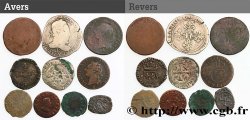LOTES Lot de 10 monnaies royales n.d. Ateliers divers