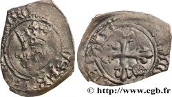 HEIR APPARENT, CHARLES, REGENCY - COINAGE IN THE NAME OF CHARLES VI Gros dit  florette  n.d. Orléans