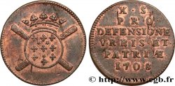 FLANDERS - SIEGE OF LILLE Dix sols, monnaie obsidionale 1708 Lille