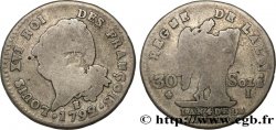 LOUIS XVI (MONARQUE CONSTITUTIONNEL)  30 sols dit  au génie , type FRANÇOIS 1792 Limoges B+