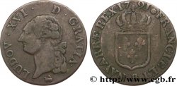 LOUIS XVI Sol dit &nbsp;à l&nbsp;écu&nbsp;, faux d’époque 1791 Rouen