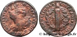 LOUIS XVI (MONARQUE CONSTITUTIONNEL)  2 sols dit  au faisceau , type FRANÇOIS 1792 Perpignan