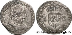 FRANCIS II. COINAGE AT THE NAME OF HENRY II Teston au buste lauré, 2e type 1560 Bayonne