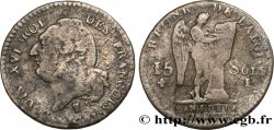 LOUIS XVI 15 sols dit  au génie , type FRANCOIS 1791 Limoges