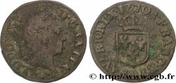 LOUIS XV DIT LE BIEN AIMÉ Liard dit  à la vieille tête  1770 Metz B+