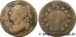 LOUIS XVI (MONARQUE CONSTITUTIONNEL)  12 deniers dit &nbsp;au faisceau&nbsp;, type FRANÇAIS 1792 Strasbourg