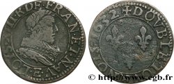 LOUIS XIII  Double tournois, type 1 de Tours 1632 Tours