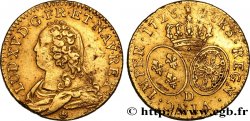 LOUIS XV DIT LE BIEN AIMÉ Louis d or aux écus ovales, buste habillé 1726 Lyon TB+/TTB