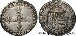 HENRI IV LE GRAND Quart d&nbsp;écu de Béarn 1608 Morlaàs TTB