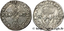 HENRY IV Quart d écu, croix feuillue de face 1601 Bayonne