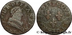 LOUIS XIII  Double tournois, type 1 de Tours 1631 Tours