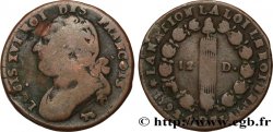 LOUIS XVI (MONARQUE CONSTITUTIONNEL)  12 deniers dit &nbsp;au faisceau&nbsp;, type FRANÇOIS 1792 Pau