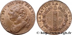 LOUIS XVI 12 deniers dit  au faisceau , type FRANCOIS 1791 Paris MS