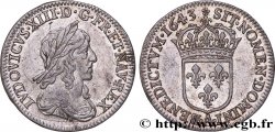 LOUIS XIII  Douzième d écu, buste drapé et cuirassé (2e buste de Jean Warin) 1643 Paris, Monnaie de Matignon AU