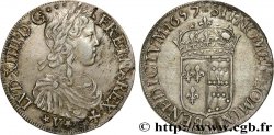 LOUIS XIV  THE SUN KING  Écu de Navarre, portrait à la mèche longue 1657 Saint-Palais AU