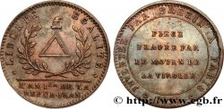 REVOLUTION COINAGE Essai au bonnet de Brézin, frappe médaille 1792 
