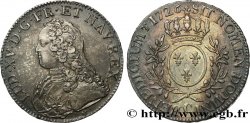 LOUIS XV DIT LE BIEN AIMÉ Écu aux branches d&nbsp;olivier, buste habillé 1726 Caen SUP
