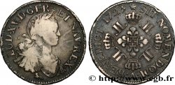 LOUIS XV DIT LE BIEN AIMÉ Écu à la croix fleurdelisée couronnée et aux huit L 1725 Paris TB/TB+