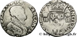 FRANÇOIS II. MONNAYAGE AU NOM D&nbsp;HENRI II Demi-teston à la tête nue, 3e type 1559 Bordeaux