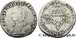 CHARLES IX Teston, 2e type 1573 Toulouse TB+/TTB