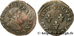 HENRI IV LE GRAND Double tournois, type de Toulouse 1596 Toulouse