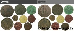 LOTTE Lot de 9 monnaies royales n.d. Ateliers divers