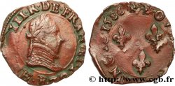 HENRY III Double tournois, 1er type d Angers 1586 Angers
