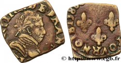 HENRY III Double tournois, 1er type de Bayonne 1588 Bayonne