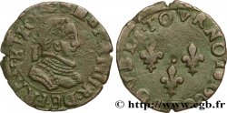 HENRI III Double tournois, 1er type de Dijon 1580 Dijon