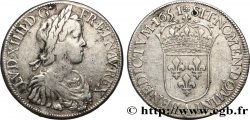 LOUIS XIV  THE SUN KING  Écu, portrait à la mèche longue 1651 Paris