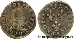 HENRI III Double tournois, 2e type 1588 Lyon
