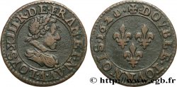 LOUIS XIII  Double tournois, type 2 de Paris 1621/0 Paris