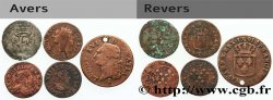 LOTES Lot de cinq monnaies royales n.d. Ateliers divers