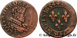 LOUIS XIII Double tournois, 3e type 1634 Tours AU/XF