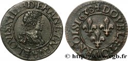LOUIS XIII Double tournois, 16e type 1638 Tours AU