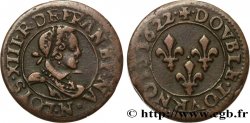 LOUIS XIII  Double tournois 1622 Montpellier AU