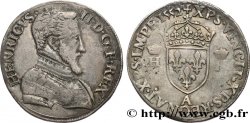 HENRY II Teston à la tête nue, 1er type 1552 Paris AU/XF