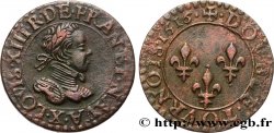 LOUIS XIII LE JUSTE Double tournois, buste enfantin d&nbsp;Amiens, (3e portrait) 1616 Amiens