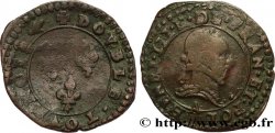 THE LEAGUE. COINAGE IN THE NAME OF HENRY III Double tournois n.d. Paris