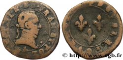 THE LEAGUE. COINAGE IN THE NAME OF HENRY III Double tournois n.d. Paris