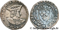 FRANCIS I Teston, 3e type n.d. Rouen XF