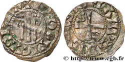 LOUIS VII  THE YOUNG  Denier n.d. Château-Landon XF