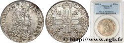 LOUIS XIV  THE SUN KING  Demi-écu aux huit L, 1er type 1690 Paris AU58